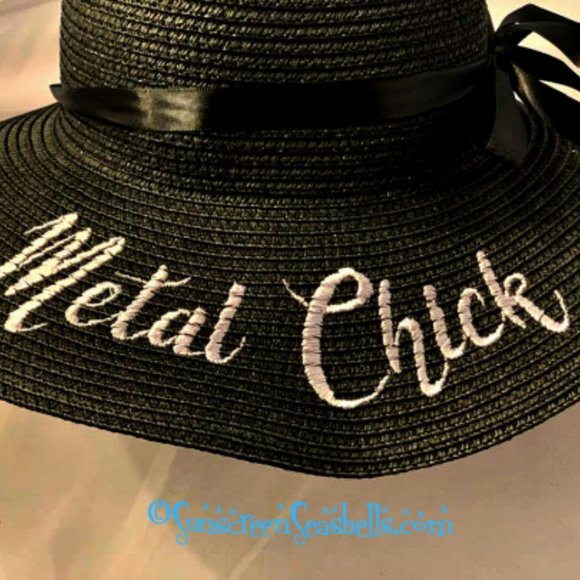 Metal Chick Floppy Foldable Wide Beach Sun Hat main image 4